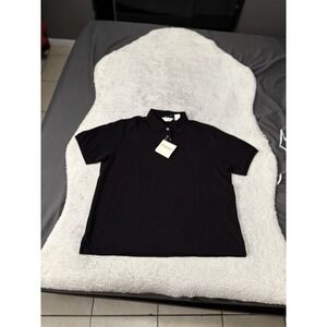 PING Collection Black Polo Short Sleeved Golf Shirt Womens L NWT NEW